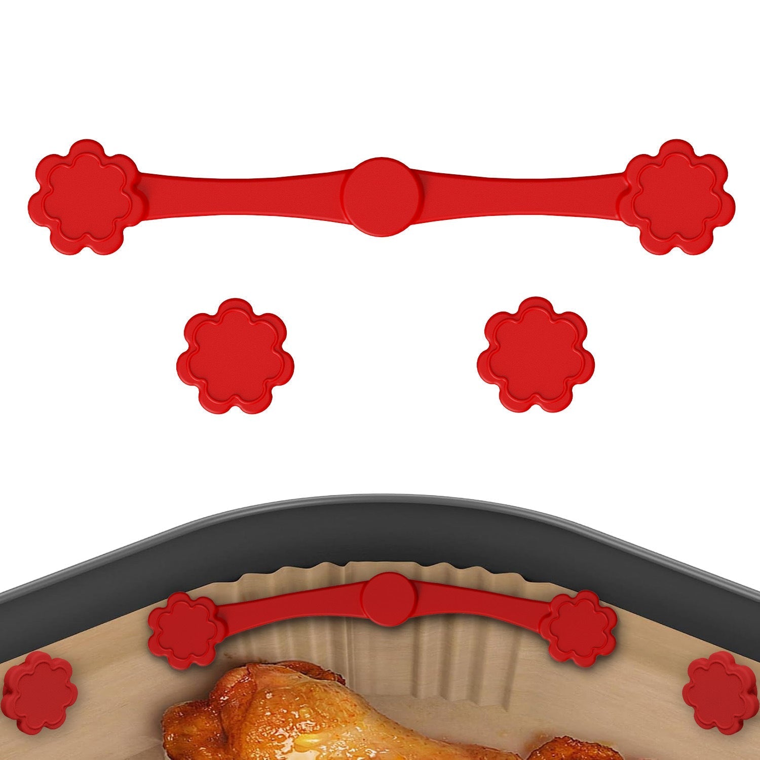 KUBOZN® LinerLock™ | Magnetic Air Fryer Safety Clips