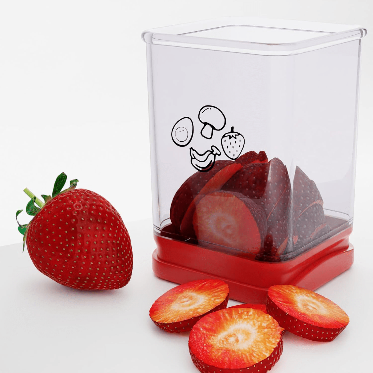 KUBOZN® Easy Cup Slicer – Perfect Fruit & Veggie Slices in Seconds