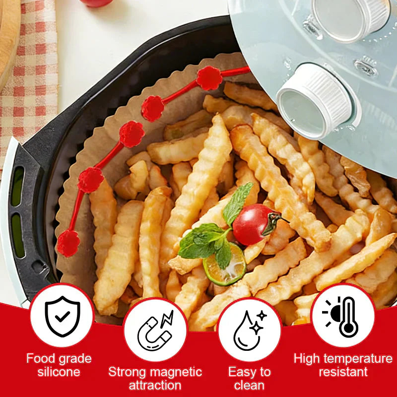 KUBOZN® LinerLock™ | Magnetic Air Fryer Safety Clips
