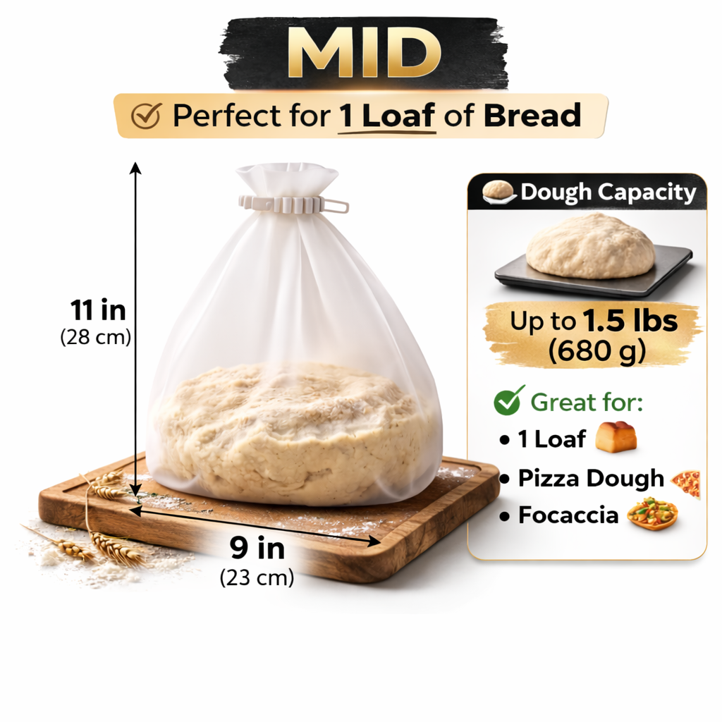 KUBOZN® Food Grade Silicone Dough Mixing Bags (Offer)